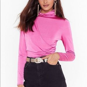 Nasty Gal Pink Bodysuit 💜